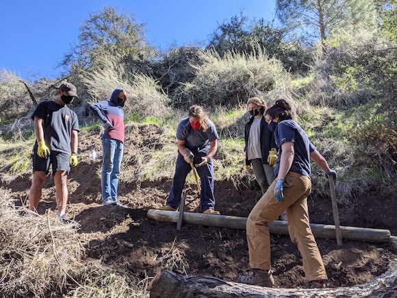 Students build a new trail