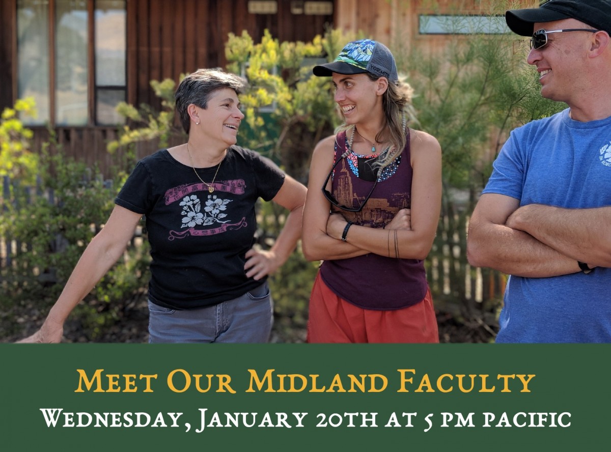 Meet the Faculty Wednesday, January 20th at 5 p.m. Pacific time