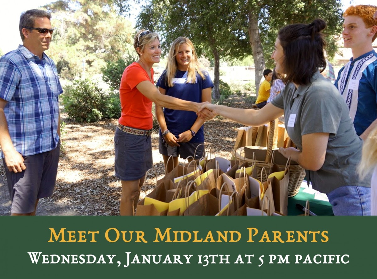 Meet the Parents! Wednesday, January 13th at 5pm Pacific Time